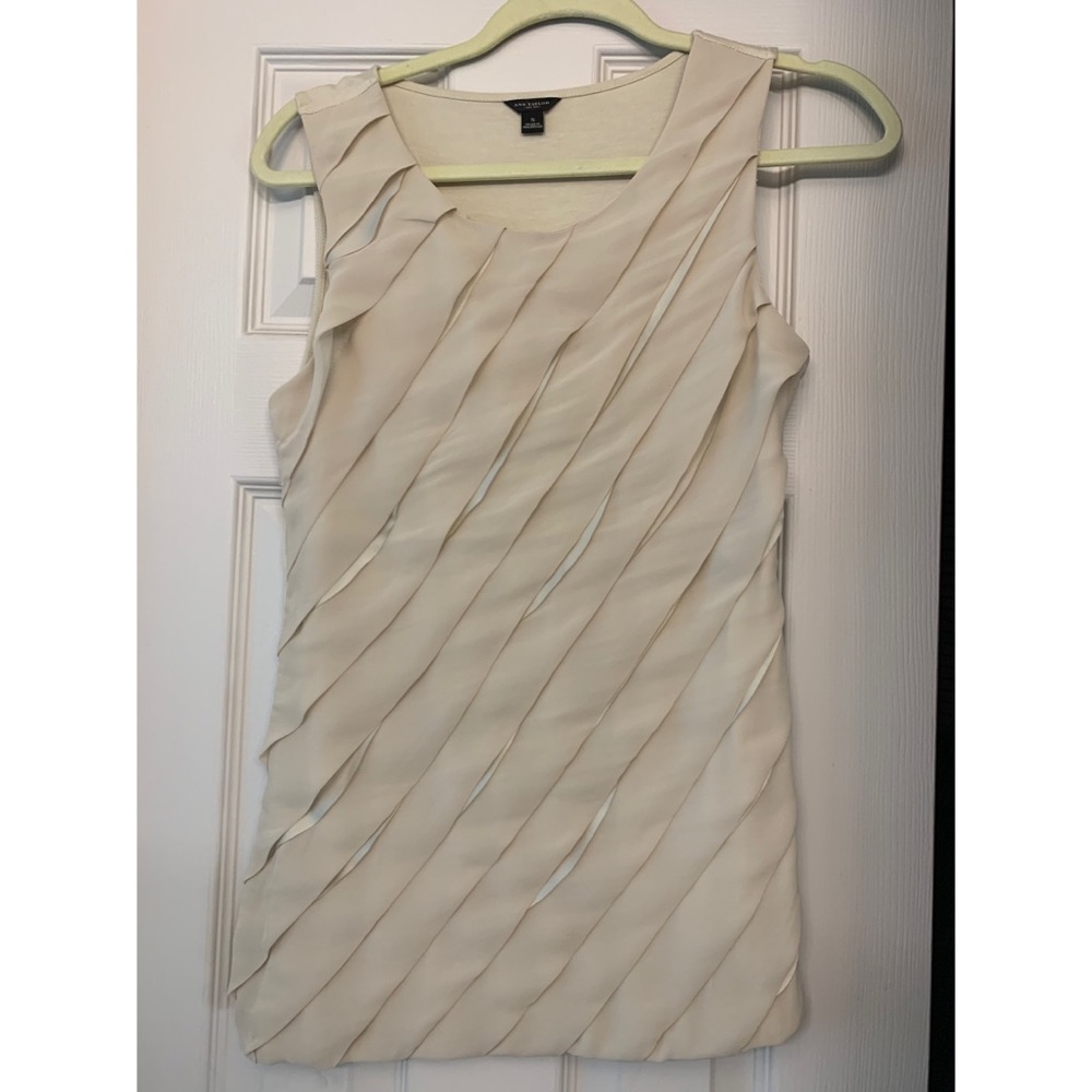 Tan tiered blouse